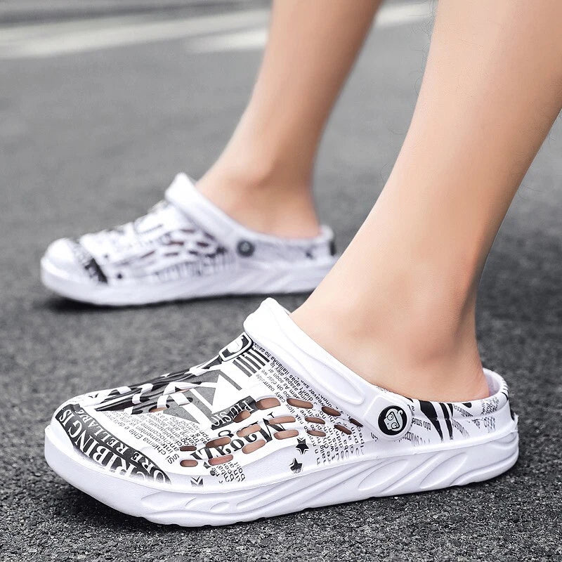 Mens Womens Beach Garden Pool Anti-slip Clogs Mules Sandals Slippers Flats Shoes