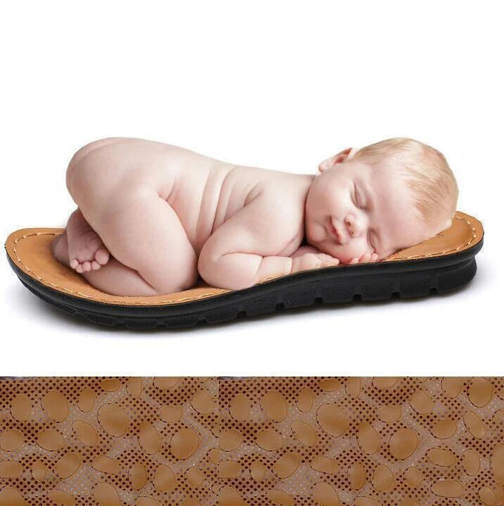 Summer Men's Sandals Real Leather Beach Water Shoes Casual Slip On Slippers New