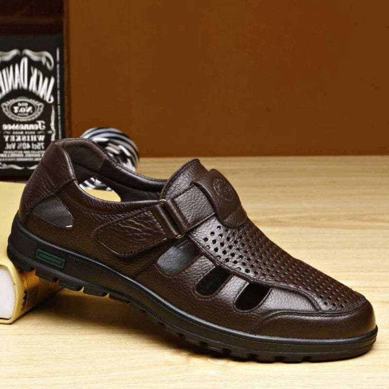 Men's Casual Sandals Summer Roman Non-slip Outdoor Closed Toe Slippers Beach