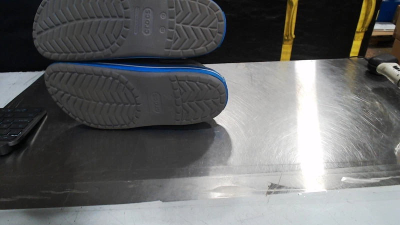 VeryGood_Crocs Unisex-Adult Crocband Clog, Charcoal/Ocean_Charcoal/Ocean_12