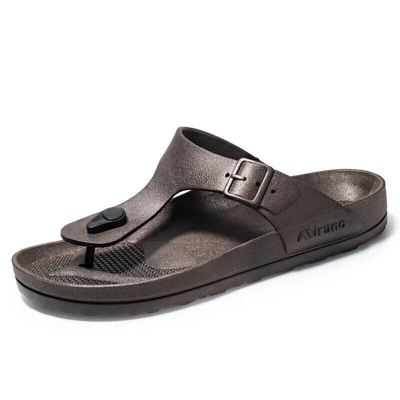 Fashion Men Sandals Summer Beach Slippers Slip On Flats Slides Casual Shoes