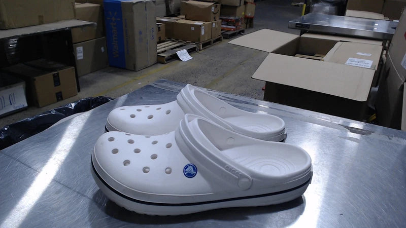 Good_Crocs Men's and Women's Crocband Clog, White, 12_White_12 Women/10 Men