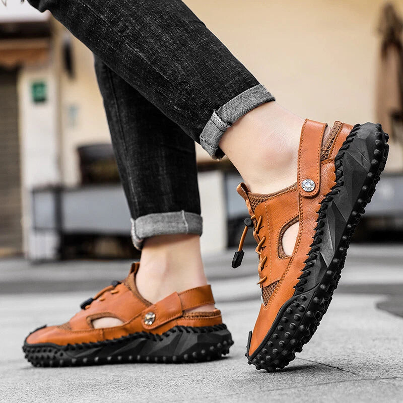 Retro Men Sandals Slides Clogs Men Shoes Casual Summer Slippers Beach Footwear