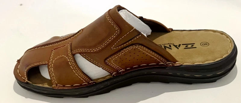 Mens Leather Sandal  Casual Comfort Outdoor Sport Fisherman Slippers DG-2022