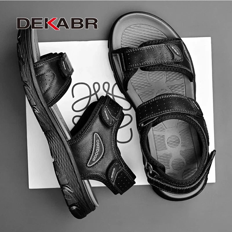 Summer Men's Slippers Beach Sandals Comfortable Soft Outdoors Wading Shoes