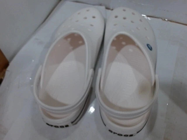 UsedVeryGood_Crocs Men's and Women's Crocband Clog, White, 14 Women/12