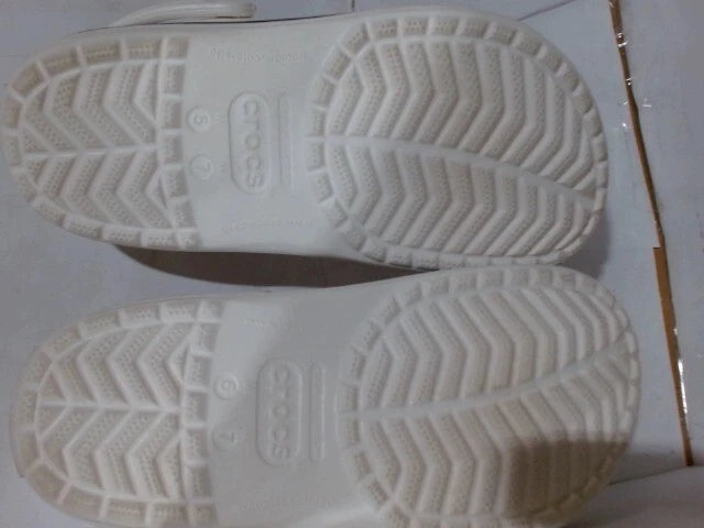 UsedVeryGood_Crocs Unisex Men's and Women's Crocband Clog, White, 7