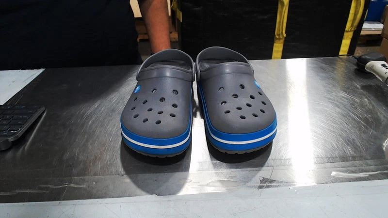 VeryGood_Crocs Unisex-Adult Crocband Clog, Charcoal/Ocean_Charcoal/Ocean_12