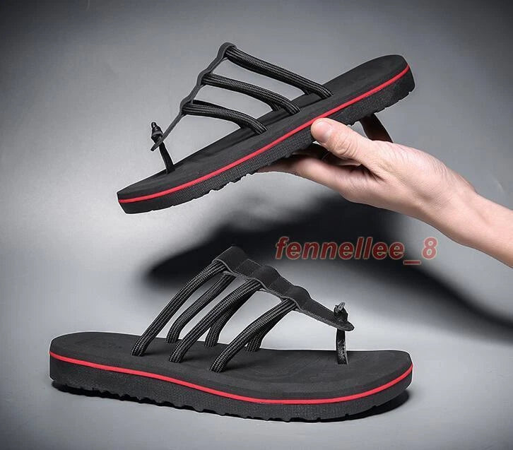 New Mens Thongs Flat Flip Flops Slippers Strappy Summer Beach Sandals Soft Shoes