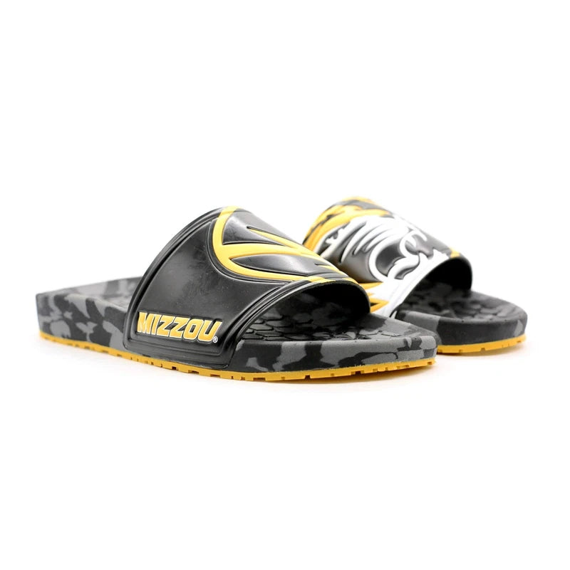University of Missouri Mizzou Tigers NCAA Sandals - Beach Slides - Pool Slippers