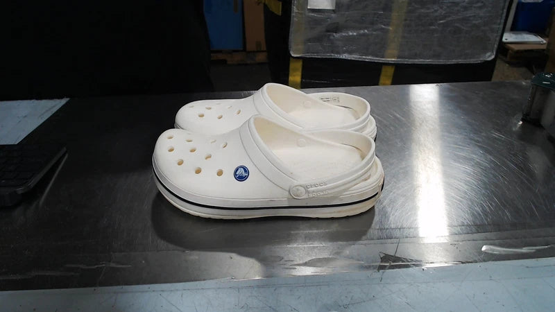 UsedLikeNew_Crocs Unisex-Adult Crocband Clog, White, 9 Women/7 Men_White_Sz9