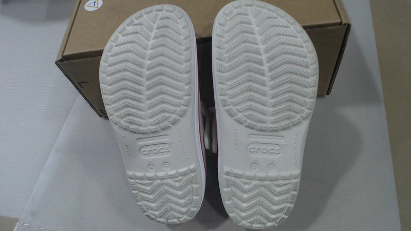 LikeNew_Crocs Unisex-Adult Crocband Clog, Stucco/Melon, 4 Men/6