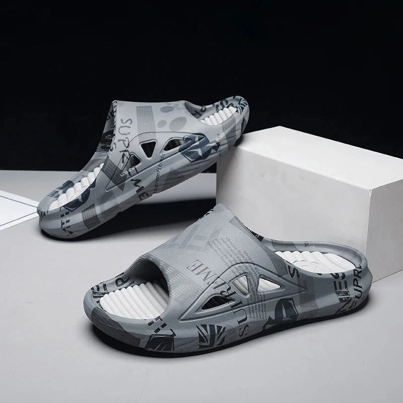 New Style Slippers for Men 2025 Summer Large Outdoor Women Casual Fashion Beach