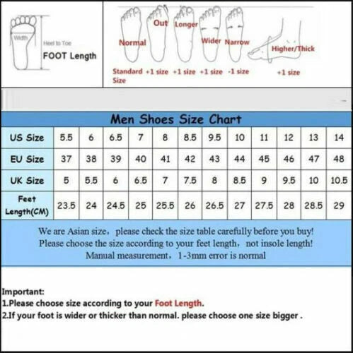 Summer Men's Leather Sandals Adjustable Casual Slippers Beach Holiday Shoes Size