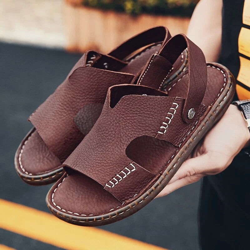 Men Sandals Summer Non-slip Outdoor Slippers Leisure Beach Light Casual Slides