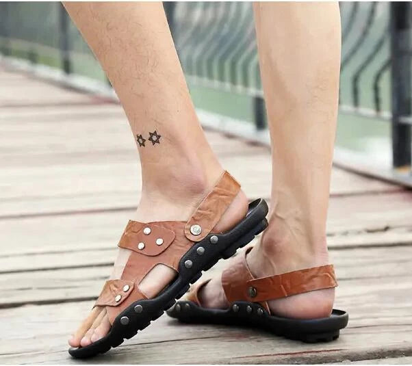 Mens Open Toe Sports Flats Sports Walking Summer Beach Sandals Slippers Shoes DW