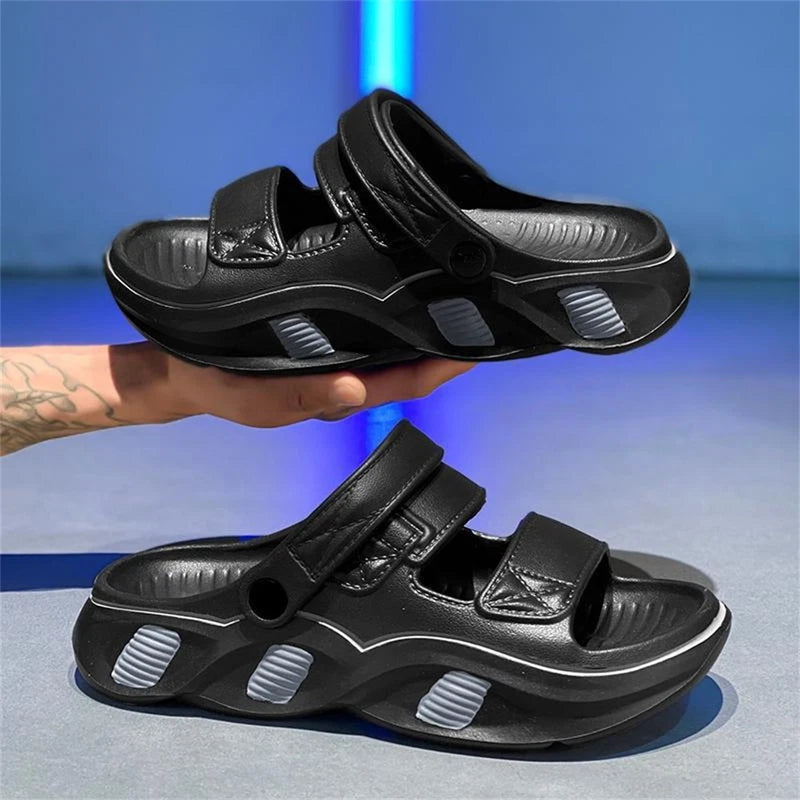 Mens Slides Sandals Thick Cushion Sandals Lightweight Open Toe Summer Slippers