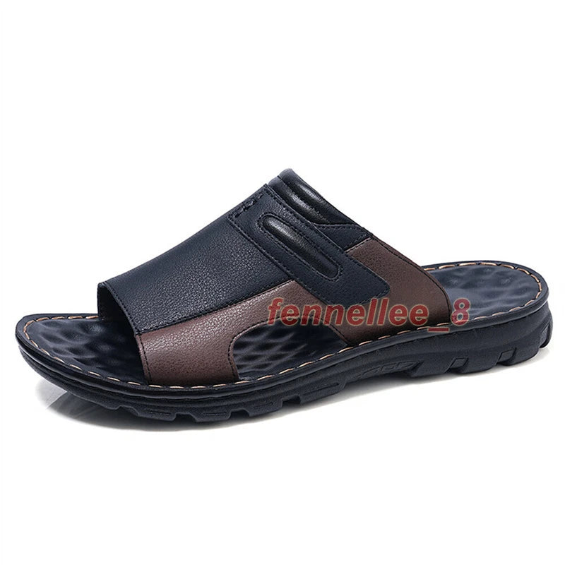 Summer Mens Slide Sandals Comfort Athletic Slippers Outdoor Beach Sandals Casual