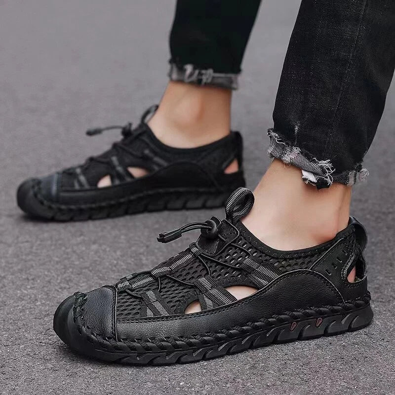 Summer Men's Sandals Moccasin Sneakers Outdoor Non-slip Beach Slippers