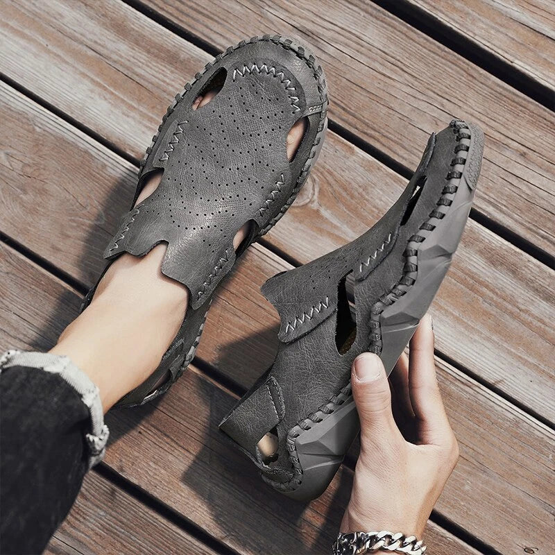 Summer Outdoor Beach Slipper Comfortable Sandals Leather Hiking Casual Shoes