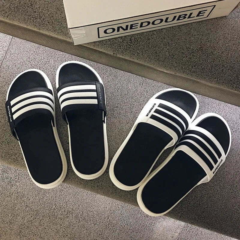 Slippers Men's Summer Fashion Korean Slippers Men's And Women's Outdoor Trend...