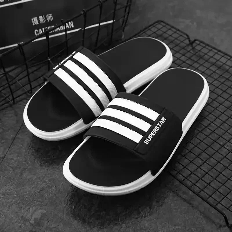 Men's Unique Outer Wear Summer Slippers Trendy Korean Style Beach Home Use