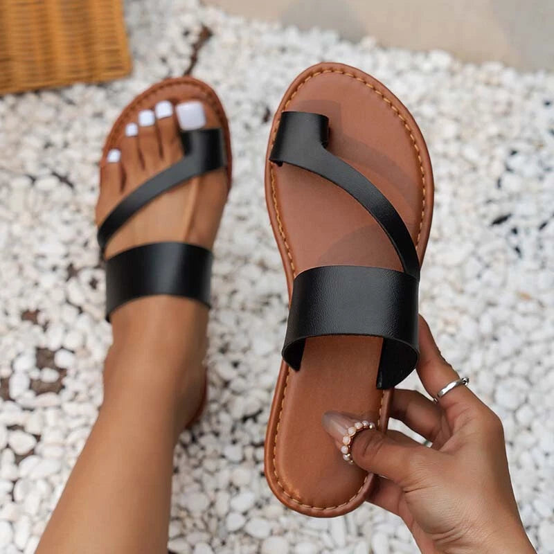 Summer Ladies Slingback Beach Flat Sandals Women's Lightweight Slip on Slippers