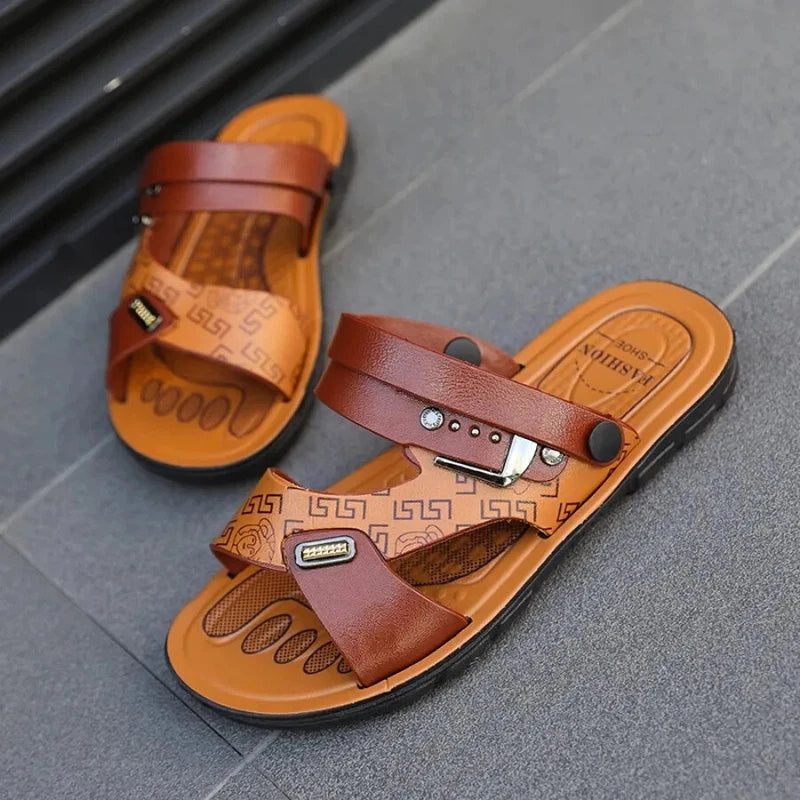 Mens Summer Sandals Outdoor Breathable Casual Sandalias 2025 Non Slip Beach