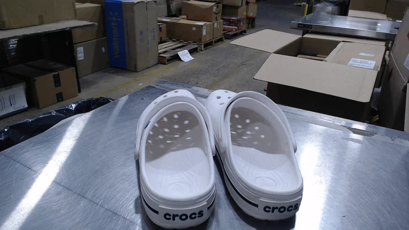 Good_Crocs Men's and Women's Crocband Clog, White, 12_White_12 Women/10 Men
