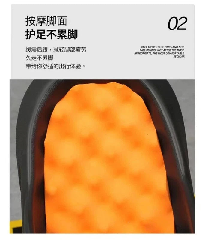 Summer Men Massage Slippers Sides Indoor Outdoor Sandals Beach Casual Shoes