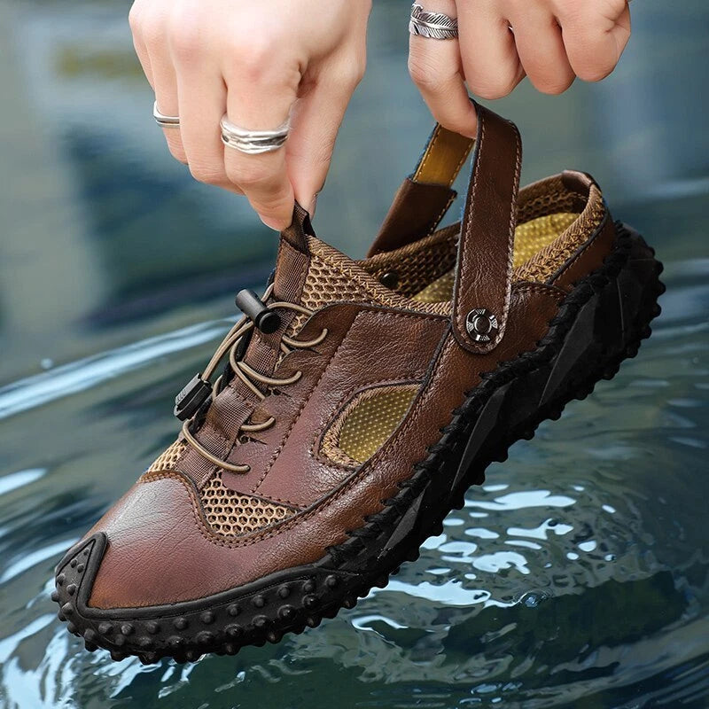 Retro Men Sandals Slides Clogs Men Shoes Casual Summer Slippers Beach Footwear