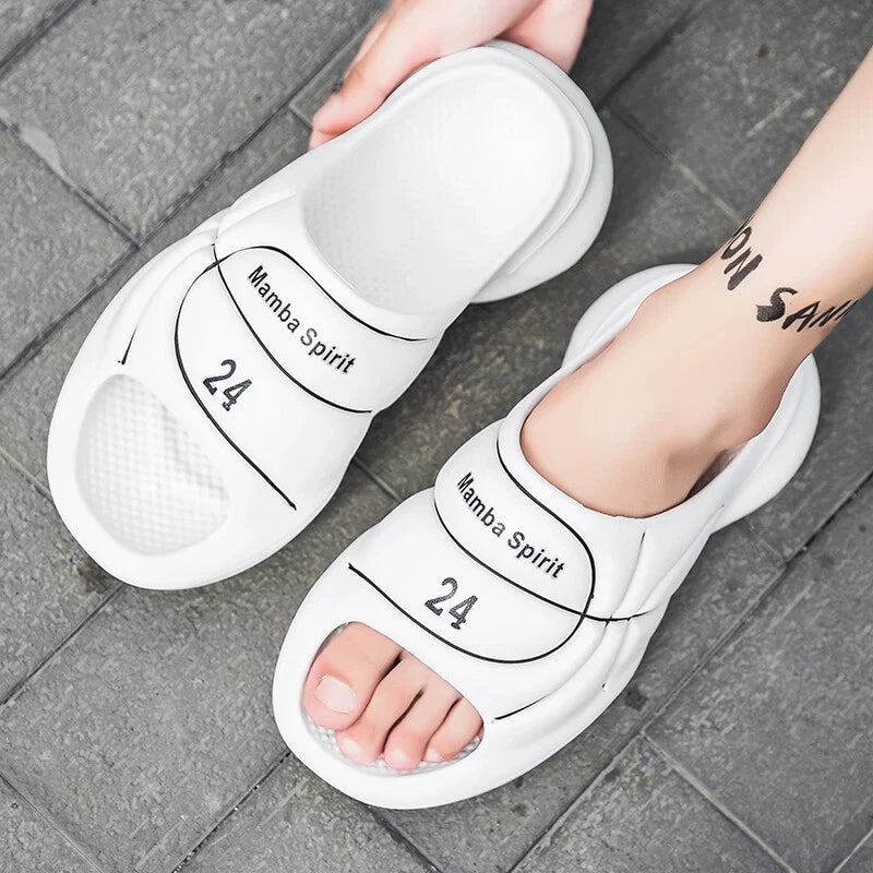 Mens Original Basketball Slippers Fashion Slides Outdoor Beach Shoes Sandals