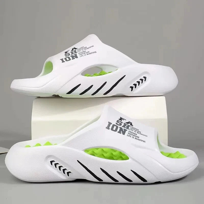 Summer Men Massage Slippers Sides Indoor Outdoor Sandals Beach Casual Shoes