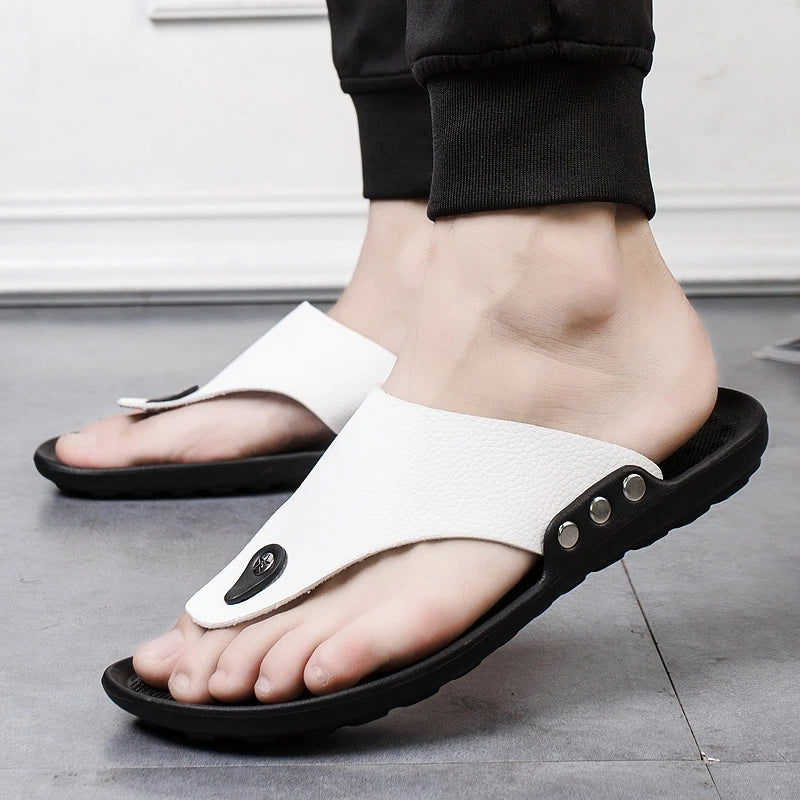Summer Men Flip-Flops Beach Slippers Sandals Comfortable Non-Slip Slides