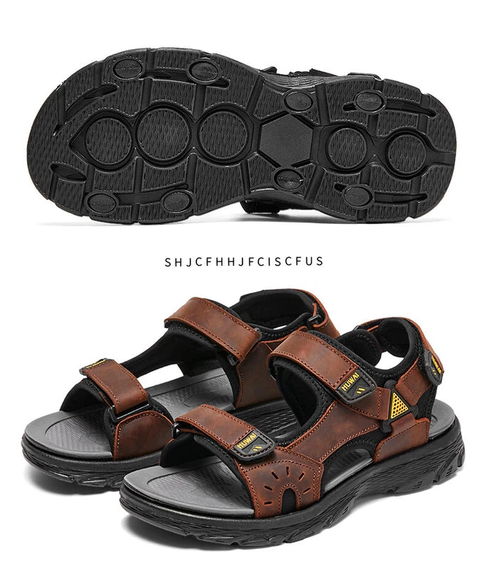 Mens Sandals Roman Casual Shoes Soft Walking Non-slip Beach Slipper