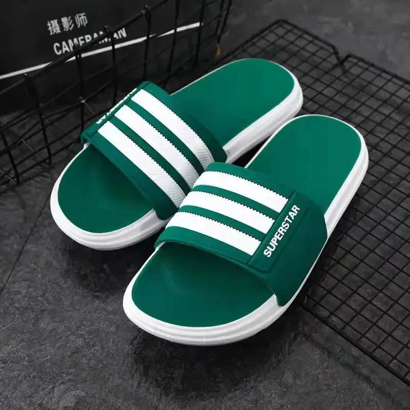 Men's Unique Outer Wear Summer Slippers Trendy Korean Style Beach Home Use