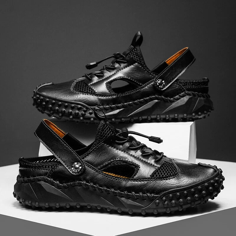 Retro Men Sandals Slides Clogs Men Shoes Casual Summer Slippers Beach Footwear