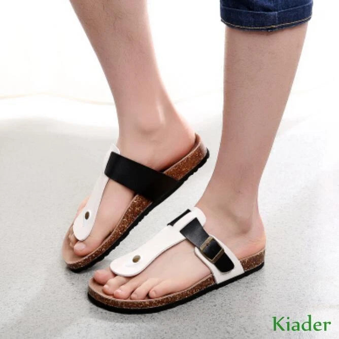 Fashion Mens buckle flat comfy casual slippers slingback beach Summer sandals sz