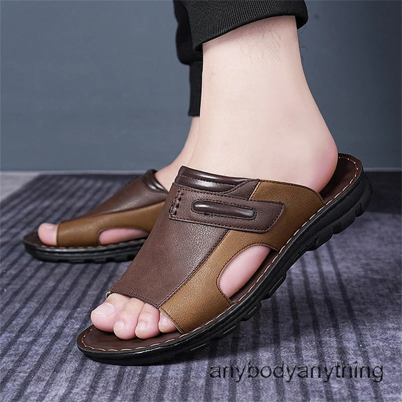 Summer Men's Slide Sandal Comfort Athletic Slippers Outdoor Beach Sandals Casual