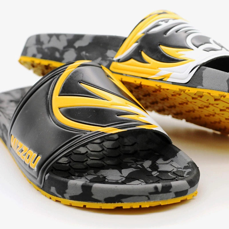 University of Missouri Mizzou Tigers NCAA Sandals - Beach Slides - Pool Slippers