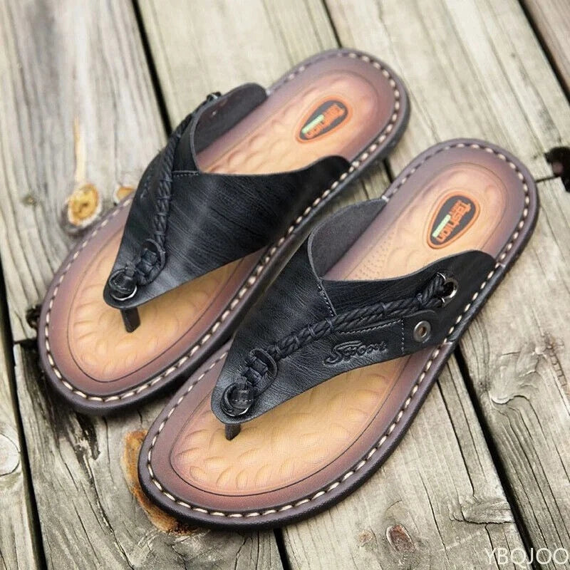 Men's Flip-flops Summer Outdoor Comfortable Slippers Casual Beach Flats Slides