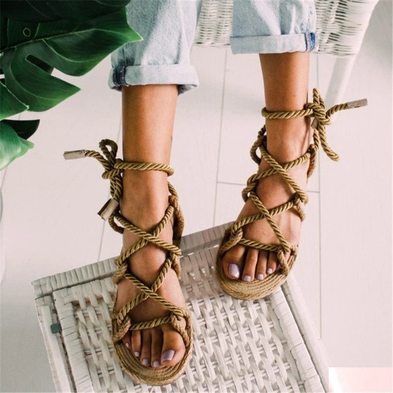 Summer Color Slippers Toe Beach Slippers Large Size Women's Strap Sandals Women