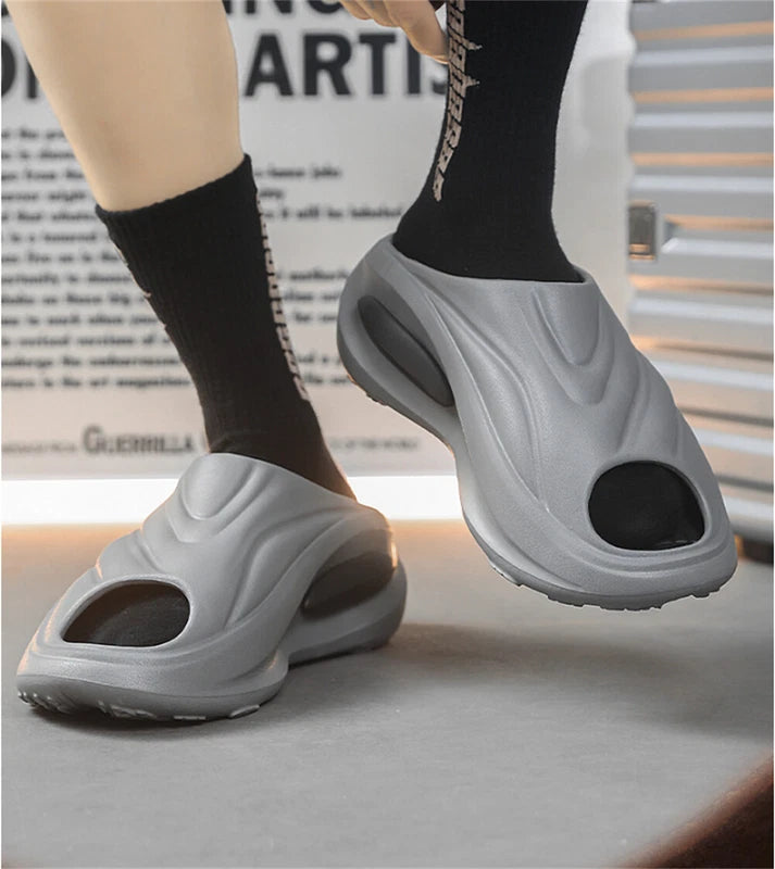 Men's Cloud Slides Super Soft Non-Slip Pillow Slippers