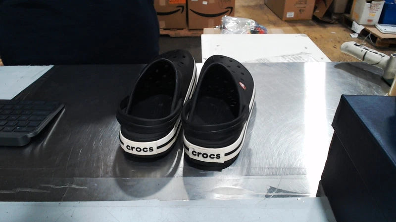Crocs Unisex Crocband Clog, Black, 10 US Men/12 US Women