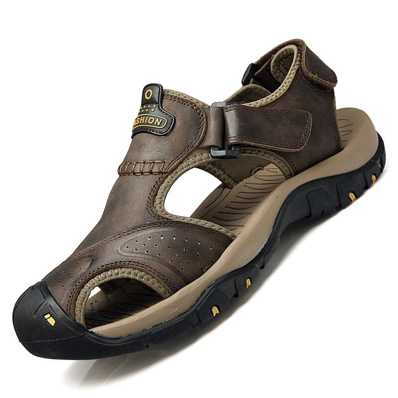 Sandals for Men Summer Outdoor Beach Shoes Casual Womens Leather Sneakers