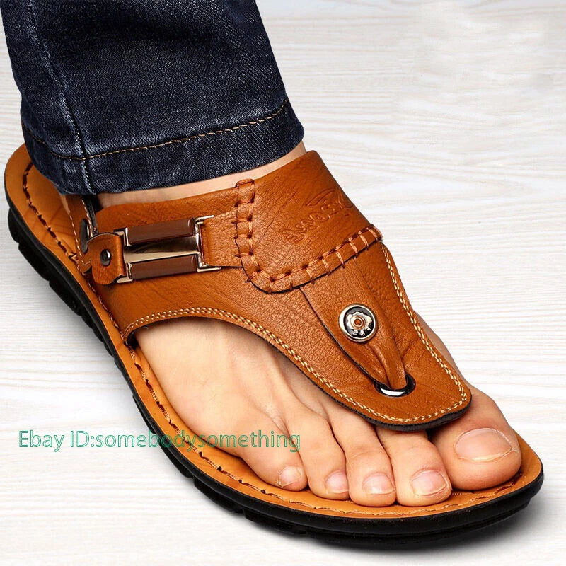 Mens Hot Sale Beach Flip Flops Sandals Slippers Casual Fashion Summer Shoes