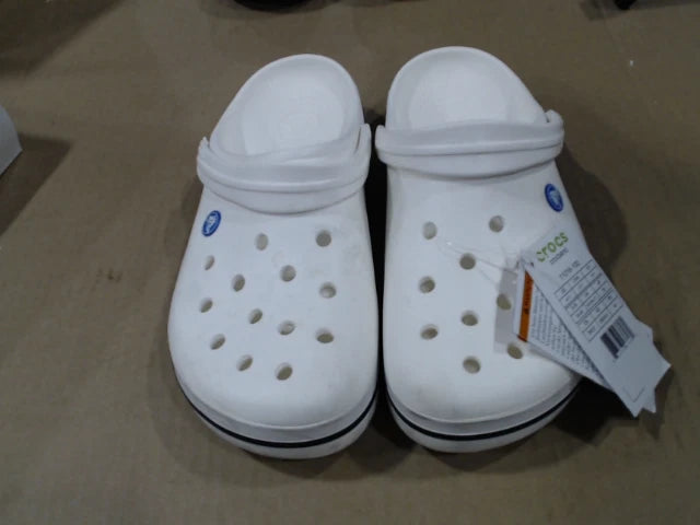 LikeNew_Crocs Unisex-Adult Crocband Clog, White, 11 Men/13 Women_White_SZ_13