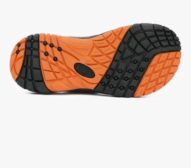 KUBUA Men's Beach Flip-Flops Water Sandals Outdoor Athletic Thong Orthopedic