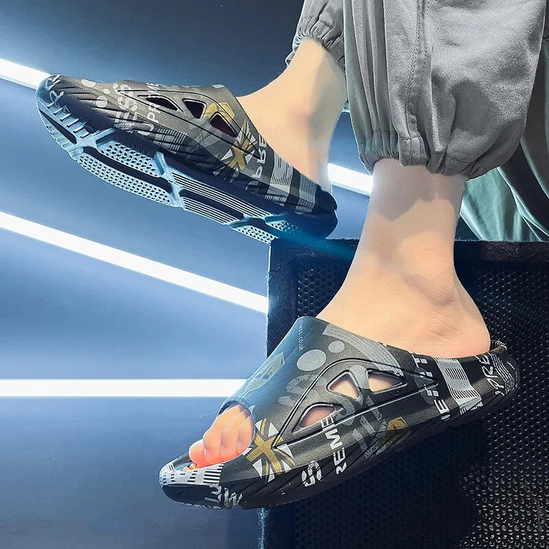 New Style Slippers for Men 2025 Summer Large Outdoor Women Casual Fashion Beach