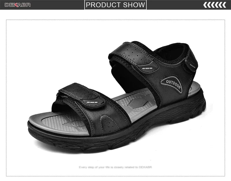 Summer Men's Slippers Beach Sandals Comfortable Soft Outdoors Wading Shoes